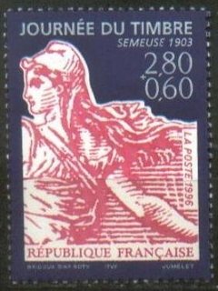 15407 FRANÇA - DIA DO SELO 1996 - 2,80 + 0,60 - MINT