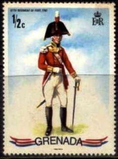 15181 GRENADA - UNIFORME MILITAR DE 1787 - 1/2 c.