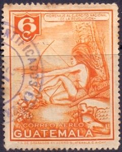 15562 GUATEMALA - HOMENAGEM AO EXÉRCITO NACIONAL DA REVOLUÇÃO - 6 CENTS - 1954