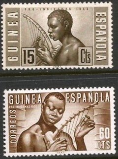 16491 .... GUINEA ESPANHOLA - MUSICO - SERIE NOVA COM MARCA DE CHARNEIRA