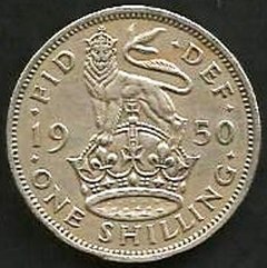 M1770 INGLATERRA - 1 SHILLING 1950 - NÍQUEL