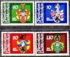 16038 ..... LIECHTENSTEIN - BRASÕES NACIONAIS - 1982 - USADOS