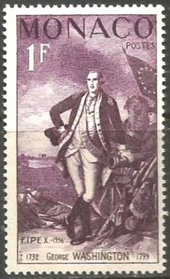 21723 MÔNACO - FIPEX 56 - GEORGE WASHINGTON - 1 FRANCO - 1956 - MINT