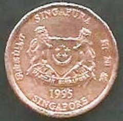 M1794 SINGAPURA - 1 CENT 1995 - BR/AL