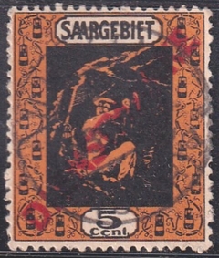 T 02 ...... SAARGEBIET - SELO DE TAXA - 1922 - USADO