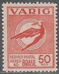 V-36 ÍCARO ESTILIZADO - VERMELHO / ROSA - 50 REIS - 1934