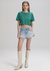 Cropped t-shirt manga curta apliques tachas MYFT - comprar online