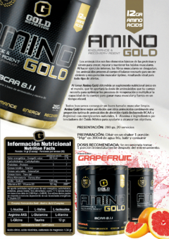 Amino Gold 8.1.1 20 Servicios Gold Nutrition Black Line Mayor Recuperación en internet