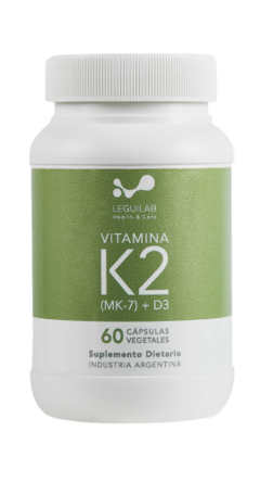 Vitamina K2 (mk-7 + D3) 60 Cápsulas Veggie Leguilab