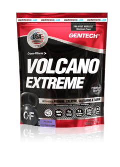 Volcano Extreme 1.2 Kg Gentech Proteína Arginina Glutamina Creatina Taurina