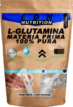 L Glutamina EDN En Polvo 250 Gr Aminoacido Puro Usp Grade