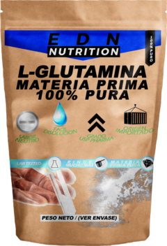 L Glutamina EDN En Polvo 500 Gr Aminoácido Puro Usp Grade