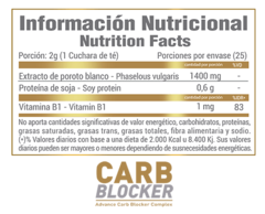 Carb Blocker 50 Grs 25 Servicios Age Biologique Bloqueador Carbohidratos - comprar online