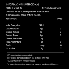 Leucina 100% Puro Idn Recuperación Y Masa Muscular - comprar online