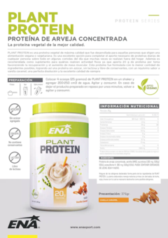 Plant Proteína Vegan Arveja Ena 375gr Saborizada Sin Lactosa - comprar online