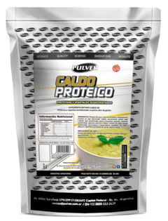 Caldo Proteico 500 Gr X 10 Sobres Pulver Sin Tacc