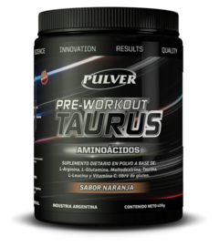 Pre-workout Amino Taurus 400 Gr Pulver Arginina Taurina Sin Tacc