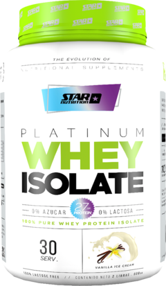 Platinum Whey Isolate 2 Lbs Star Nutrition Baja En Carbohidratos Grasas Sin tacc Sin Lactosa