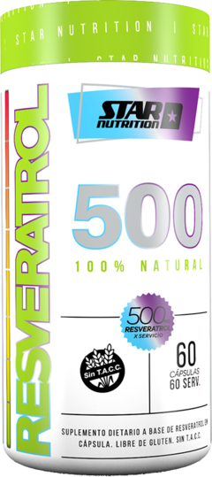 Resveratrol 500 60 Caps Star Nutrition Antioxidante Potente
