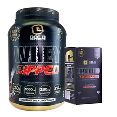 Combo Definicion Whey Ripped 2 Lbs + LipoBurn 120 Tabs Gold Nutrition