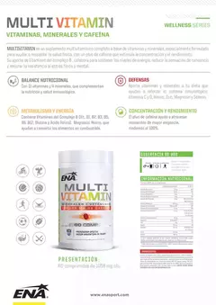 Multivitamin Ena Sport - Minerales, Vitaminas, Cafeína - comprar online