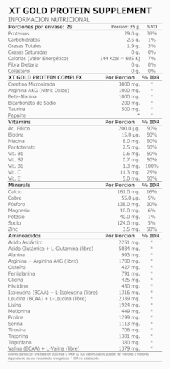 Combo Htn Proteína Xt Gold + B Bcaa En Polvo Libre De Azúcar en internet