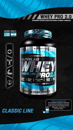 Whey Pro 2.0 Classic Line 3 Kg Nutrilab Proteina Concentrada - HEDGEHOG SUPLEMENTOS