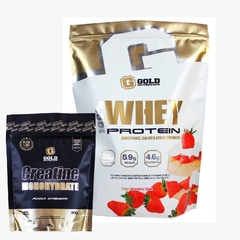 100% Whey Protein 2 Lbs + Creatina Combo Gold Nutrition - comprar online