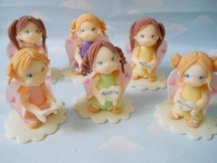 Souvenirs 20 Angelitas Nena Comunion Porcelana Fria - comprar online