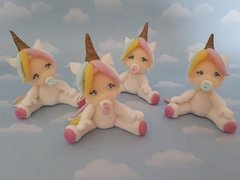 Souvenir 10 Unicornios Bebe Baby Shower Porcelana Fría - comprar online