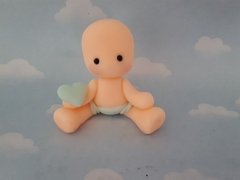 Souvenirs 10 Bebes Porcelana Fria Baby Shower Bautismo - Nubecitas