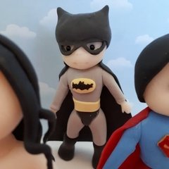 Adorno Torta Batman Superman Superheroes Porcelana Fría en internet