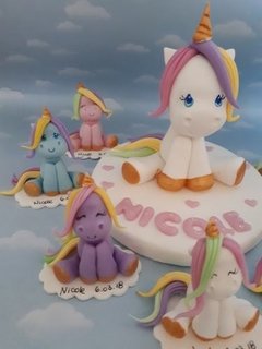 Unicornio centro de torta número - tienda online