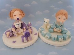 Souvenirs 10 Bebes Nacimiento Baby Shower - Nubecitas