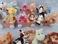 Souvenirs 10 Animales Bautismo Ositos Elefantes - tienda online