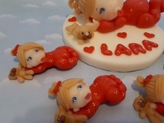 Souvenirs 10 Bebes Nacimiento Babysh Porcelana Fria en internet