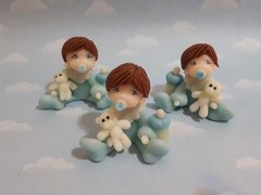 Souvenirs 10 Bebes Nacimiento Babysh Porcelana Fria - comprar online