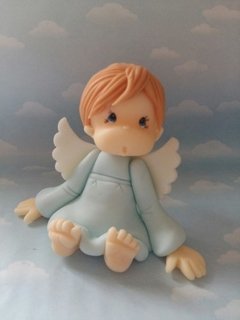 Souvenirs Bautismo Nacimiento 10 Angelitos Bebes Porcelana - tienda online