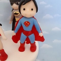 Adorno Torta Batman Superman Superheroes Porcelana Fría - tienda online