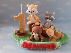 Adorno de torta animales nórdicos - comprar online