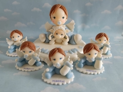 Imagen de Combo 10 Souvenirs bebes angelitos porcelana fría