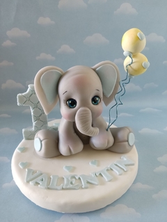 Adorno de torta elefante animalitos - tienda online