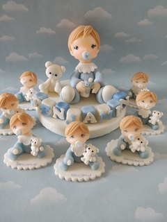 Souvenirs 20 Bebes bautismo y primer añito angelitos/angelitas - tienda online