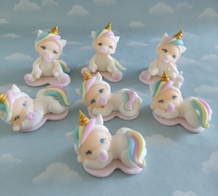Souvenirs 20 Unicornios porcelana Fria - Nubecitas