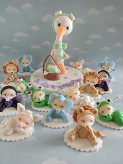 Souvenirs 10 bebes Bautismo/ Nacimiento/babyshower