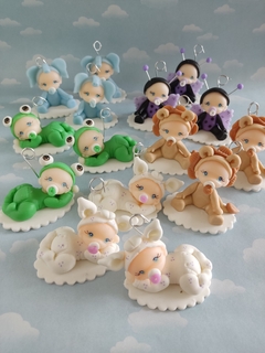 Souvenirs Babyshower Nacimiento 10 bebes disfrazados