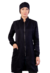COMBO 3 - Jaleco feminino GABARDINE preto e ziper + bandana + bordado de nome grátis + frete grátis