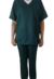 Pijama cirúrgico unissex verde escuro (Gabardine) na internet