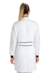 Jaleco feminino branco com viés, botões e punhos preto - tecido OXFORD - comprar online