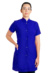 Jaleco feminino azul royal manga curta - Tecido oxford